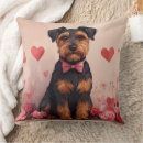Recherche de airedale coussins Jour des valentines