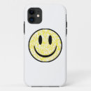 Recherche de visage de sourire iphone coques Jaune