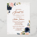 Recherche de foil 16ans anniversaire invitations Véritable feuille