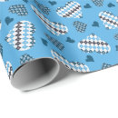 Recherche de jacquard papier cadeau Bleu