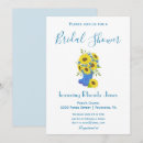 Recherche de douche nuptiale de tournesol bleu invitations Été
