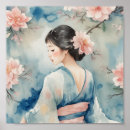 Recherche de femme asiatique posters Aquarelle