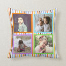 Recherche de rayures colorées coussins Pour enfants