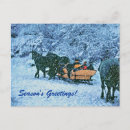 Recherche de cheval noël cartes Enneigé