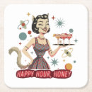 Recherche de pin up dessous de verres Rétro