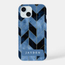 Recherche de ton doré iphone coques Bleu et or