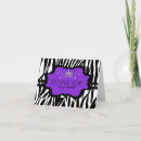Recherche de zèbres vœux cartes Violet