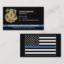 Recherche de profession policier cartes visite Détective