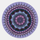 Recherche de mandala floral autocollants Violet