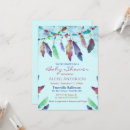 Recherche de feather baby shower invitations Aquarelle