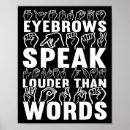 Recherche de sourcils posters Parler