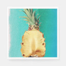 Recherche de ananas moderne serviettes Aquarelle