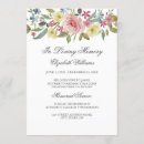 Recherche de cérémonie commémorative simple invitations Floral