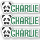 Recherche de porte nom autocollants Panda