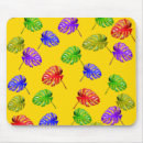 Recherche de arrière plan jaune tapis souris Feuille