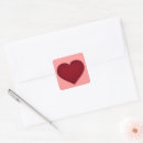 Recherche de rouge cramoisi autocollants Coeur