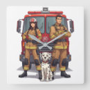Recherche de pompiers horloges Pour enfants