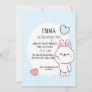 Recherche de lapin kawaii invitations Enfants