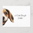 Recherche de chien de beagle cartes postales Drôle