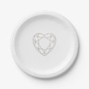 Recherche de géométrique assiettes en papier Or rose