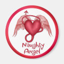 Recherche de coeur à ailes magnets Drôle