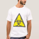 Recherche de symbole de biohazard tshirts Avertissement