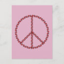 Recherche de symbole de paix cartes postales Rose