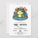 Recherche de frog baby shower invitations Aquarelle
