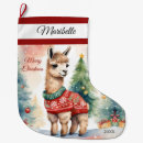 Recherche de llama chaussette de noël Alpaga