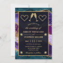 Recherche de peacock mariage invitations Violet