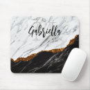 Recherche de marbre blanc tapis souris Parties scintillant or