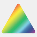 Recherche de couleur triangle autocollants Motif