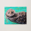 Recherche de loutre puzzles Loutre de mer