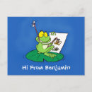 Recherche de grenouille verte cartes postales Mignon