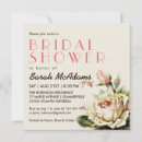 Recherche de rayures roses et blanches invitations Fleur