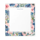 Recherche de fleur rose blocsnotes Bleu marine
