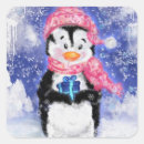 Recherche de pingouins de noël autocollants Mignon