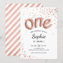 Recherche de lettres anniversaire invitations Rose doré