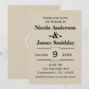 Recherche de de papier brun invitations Simple
