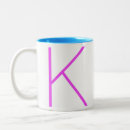 Recherche de bleu cyan tasses Monogramme