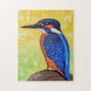 Recherche de martin pêcheur puzzles Bleu