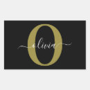 Recherche de monogramme girly autocollants Anniversaire