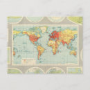 Recherche de cartographie du monde cartes postales Historique