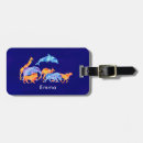 Recherche de animal bagages étiquettes Aquarelle