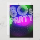 Recherche de partie 80s invitations Années '80
