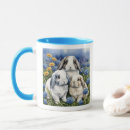 Recherche de lapin bleu tasses Fleurs