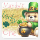 Recherche de shamrock autocollants Premier anniversaire