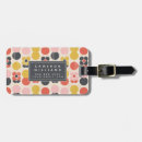 Recherche de motif des années 1960 bagages étiquettes Fleur