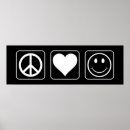 Recherche de paix et amour posters Rétro