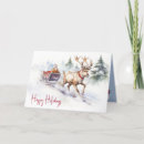 Recherche de de renne noël cartes Aquarelle